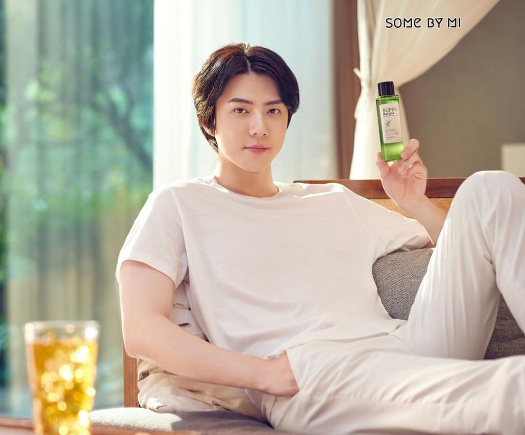 EXOのスフンが愛用する韓国コスメ「スーパー抹茶毛穴タイトニングトナー」