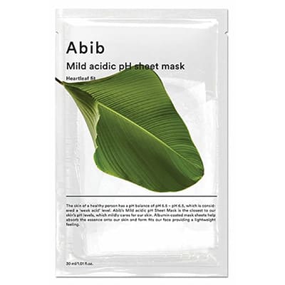 mild acidic pH sheet mask heartleaf（Abib）